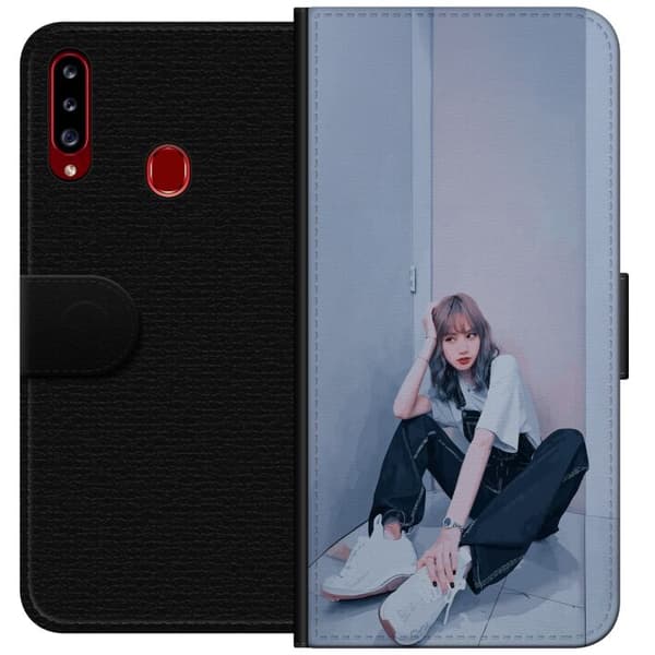 Samsung Galaxy A20s Lompakkokotelo Lisa from Blackpink – K-pop Style Icon