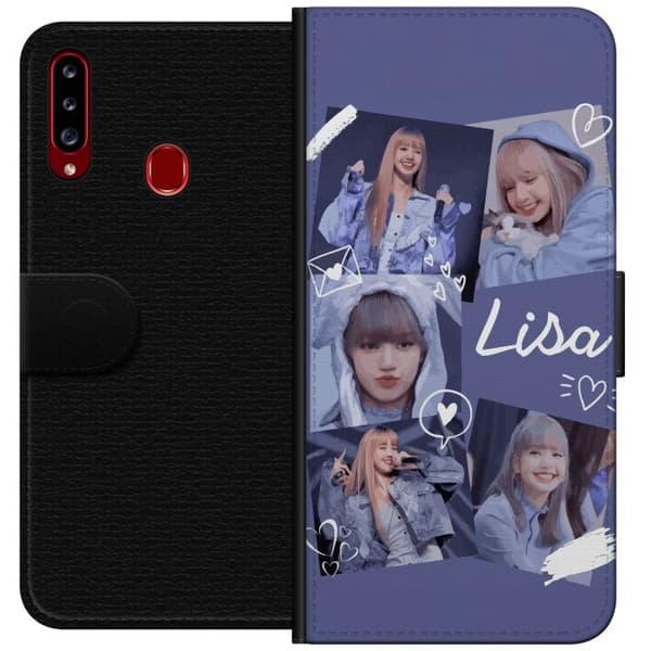 Samsung Galaxy A20s Lommeboketui Lisa Blackpink – Aesthetic K-pop Queen