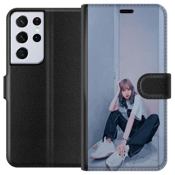 Samsung Galaxy S21 Ultra 5G Plånboksfodral Lisa from Blackpink – K-pop Style Icon