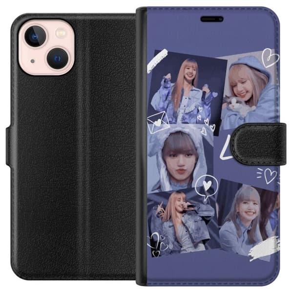 Apple iPhone 13 mini Tegnebogsetui Lisa Blackpink – Aesthetic K-pop Queen