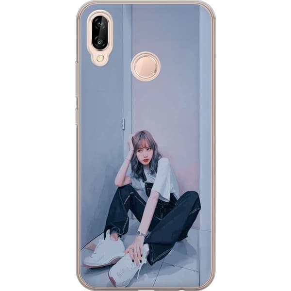 Huawei P20 lite Gennemsigtig cover Lisa from Blackpink – K-pop Style Icon