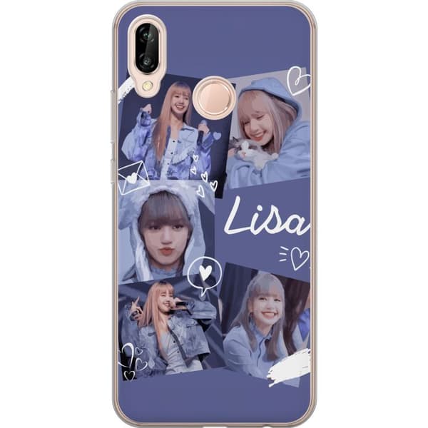 Huawei P20 lite Gennemsigtig cover Lisa Blackpink – Aesthetic K-pop Queen