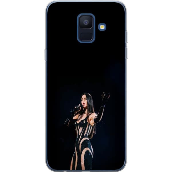 Samsung Galaxy A6 (2018) Gennemsigtig cover Dua Lipa – Pop Star Aesthetic