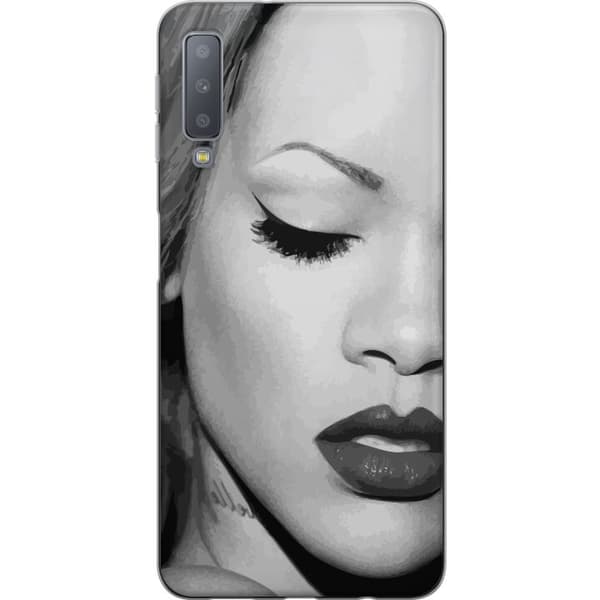 Samsung Galaxy A7 (2018) Läpinäkyvä kuori Rihanna – Aesthetic Edit 2025