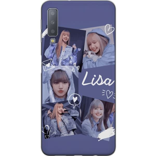 Samsung Galaxy A7 (2018) Läpinäkyvä kuori Lisa Blackpink – Aesthetic K-pop Queen