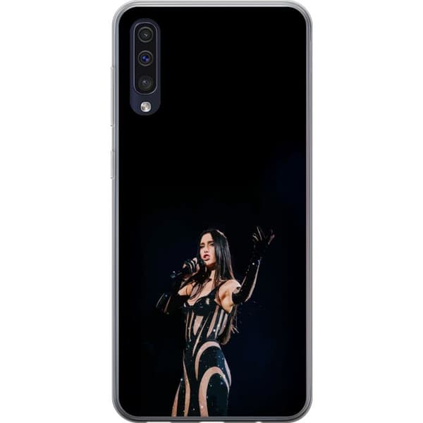 Samsung Galaxy A50 Gennemsigtig cover Dua Lipa – Pop Star Aesthetic