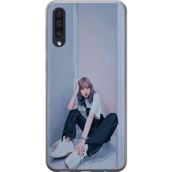 Samsung Galaxy A50 Läpinäkyvä kuori Lisa from Blackpink – K-pop Style Icon