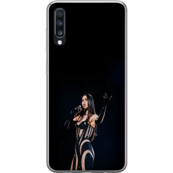 Samsung Galaxy A70 Genomskinligt Skal Dua Lipa – Pop Star Aesthetic