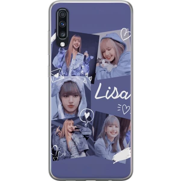 Samsung Galaxy A70 Genomskinligt Skal Lisa Blackpink – Aesthetic K-pop Queen