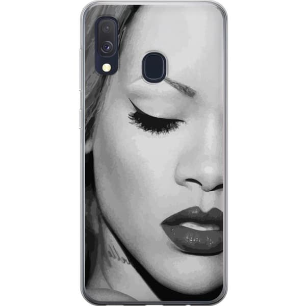 Samsung Galaxy A40 Gennemsigtig cover Rihanna – Aesthetic Edit 2025
