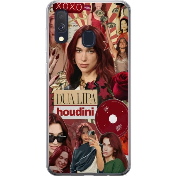 Samsung Galaxy A40 Gennemsigtig cover Dua Lipa – Fashion & Style Edit