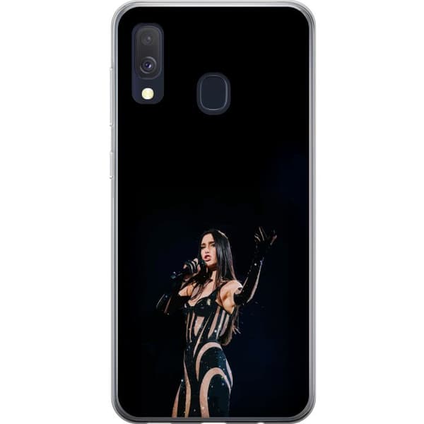 Samsung Galaxy A40 Gennemsigtig cover Dua Lipa – Pop Star Aesthetic