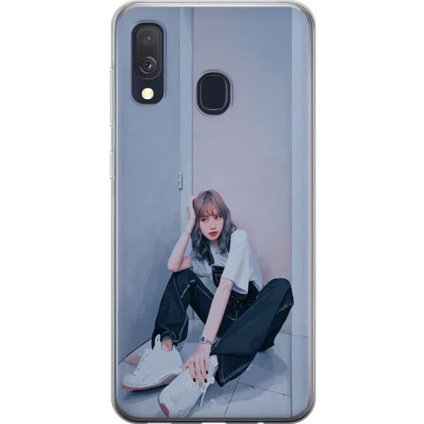 Samsung Galaxy A40 Gennemsigtig cover Lisa from Blackpink – K-pop Style Icon