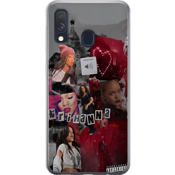 Samsung Galaxy A40 Gennemsigtig cover Rihanna – Iconic Fashion Moments