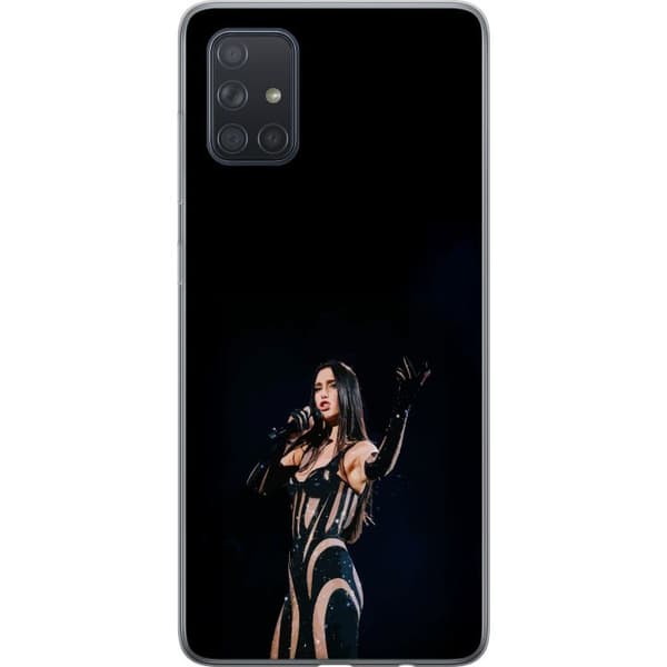 Samsung Galaxy A71 Gennemsigtig cover Dua Lipa – Pop Star Aesthetic