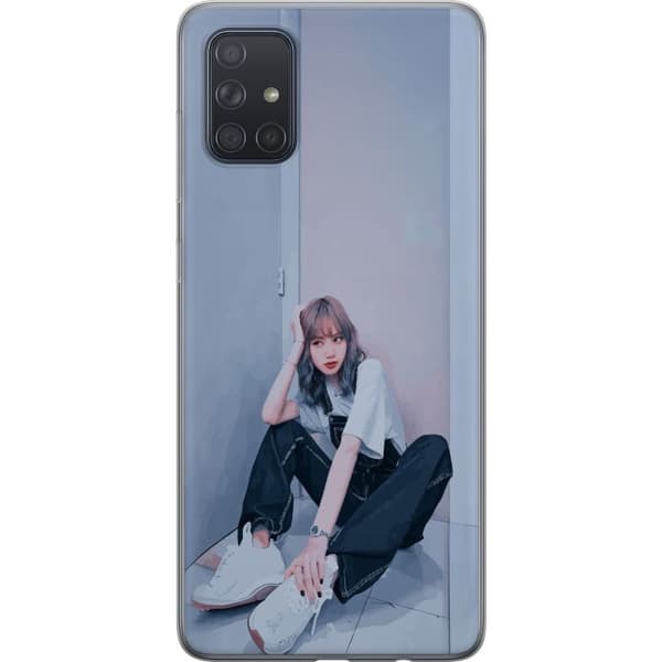 Samsung Galaxy A71 Läpinäkyvä kuori Lisa from Blackpink – K-pop Style Icon