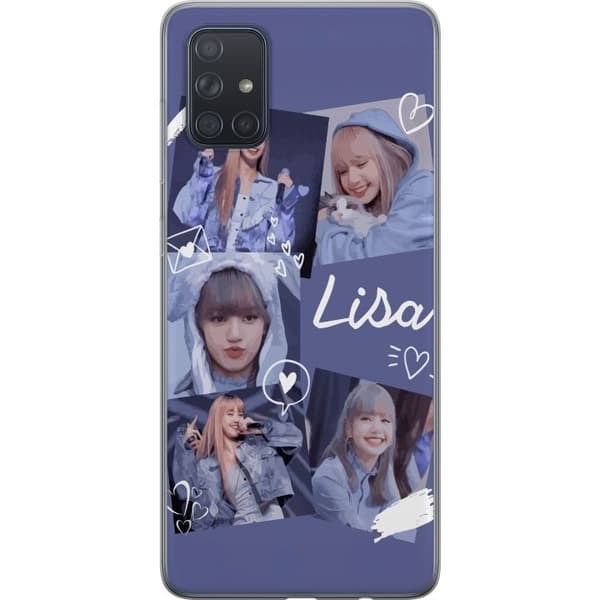 Samsung Galaxy A71 Gennemsigtig cover Lisa Blackpink – Aesthetic K-pop Queen