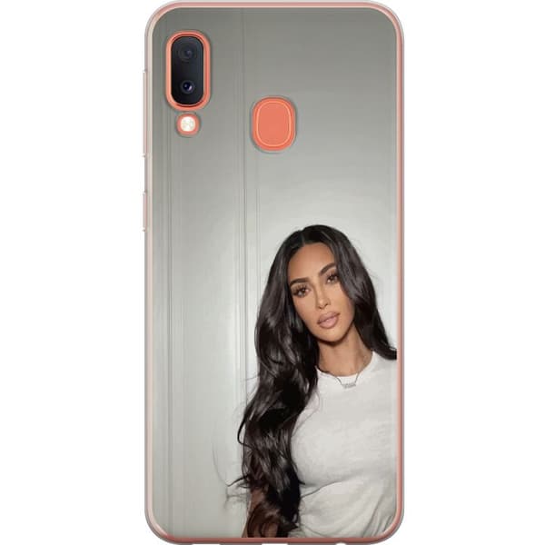 Samsung Galaxy A20e Gjennomsiktig deksel Kim Kardashian – Iconic Style Collection