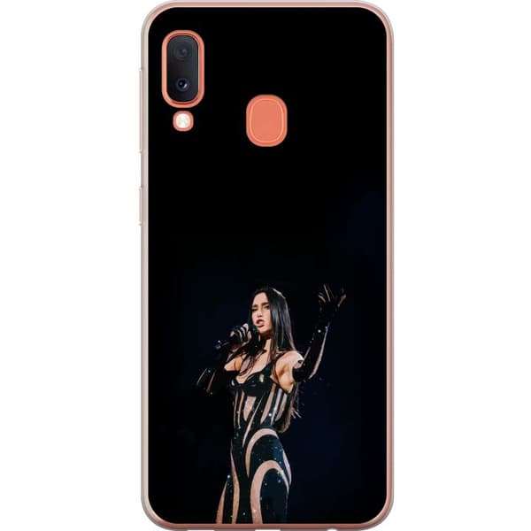 Samsung Galaxy A20e Gjennomsiktig deksel Dua Lipa – Pop Star Aesthetic