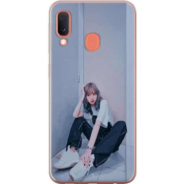 Samsung Galaxy A20e Gennemsigtig cover Lisa from Blackpink – K-pop Style Icon