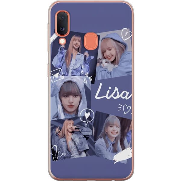 Samsung Galaxy A20e Läpinäkyvä kuori Lisa Blackpink – Aesthetic K-pop Queen