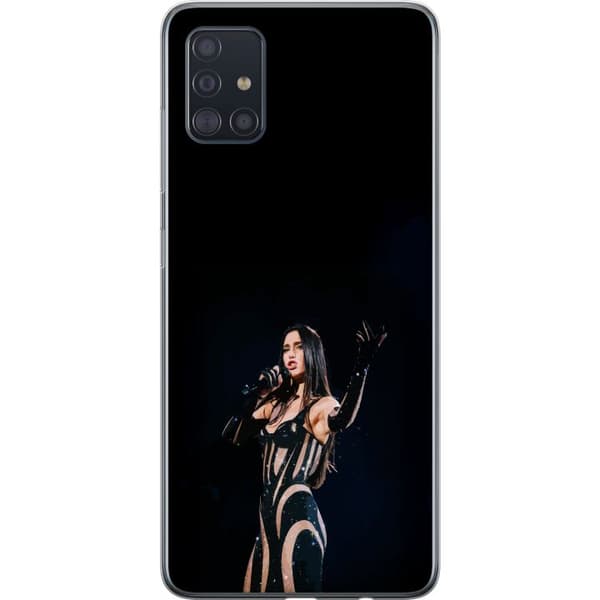 Samsung Galaxy A51 Gennemsigtig cover Dua Lipa – Pop Star Aesthetic