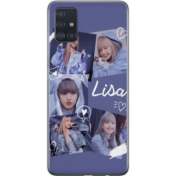 Samsung Galaxy A51 Gjennomsiktig deksel Lisa Blackpink – Aesthetic K-pop Queen