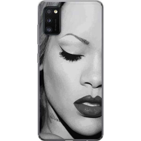 Samsung Galaxy A41 Läpinäkyvä kuori Rihanna – Aesthetic Edit 2025