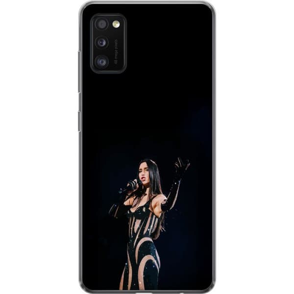 Samsung Galaxy A41 Gjennomsiktig deksel Dua Lipa – Pop Star Aesthetic