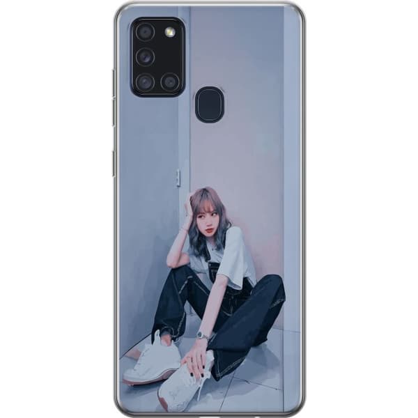 Samsung Galaxy A21s Gjennomsiktig deksel Lisa from Blackpink – K-pop Style Icon