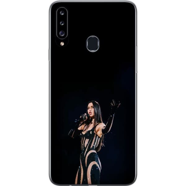 Samsung Galaxy A20s Gjennomsiktig deksel Dua Lipa – Pop Star Aesthetic