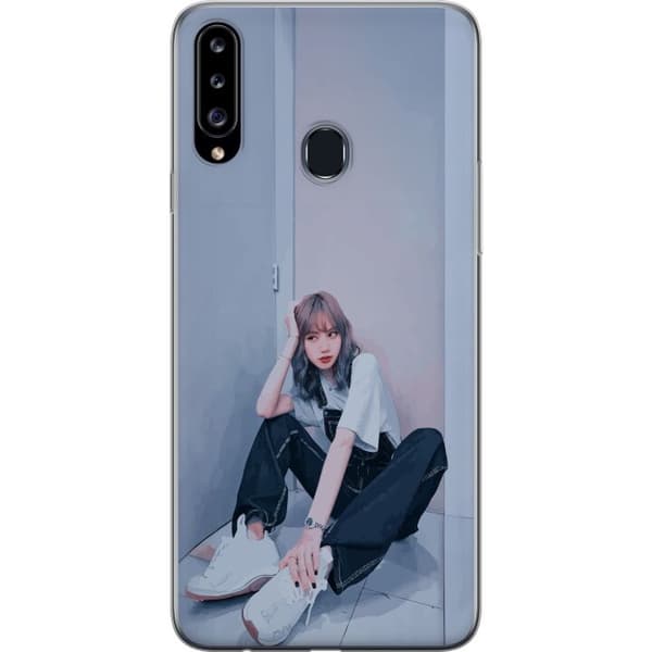 Samsung Galaxy A20s Genomskinligt Skal Lisa from Blackpink – K-pop Style Icon