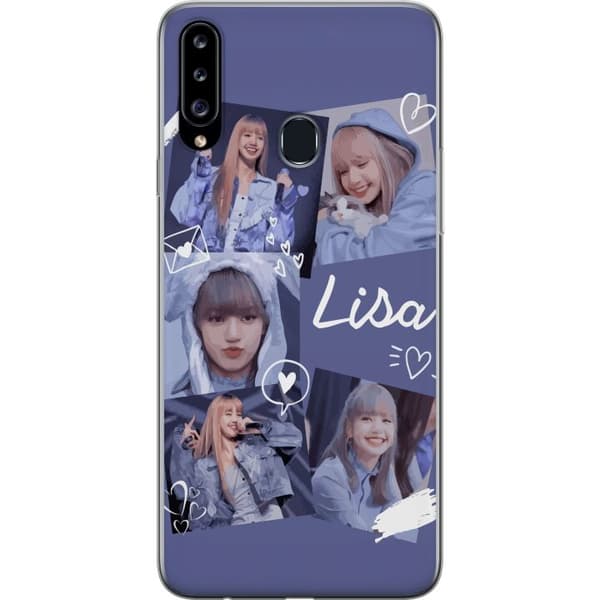 Samsung Galaxy A20s Läpinäkyvä kuori Lisa Blackpink – Aesthetic K-pop Queen