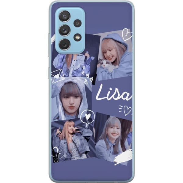 Samsung Galaxy A72 5G Läpinäkyvä kuori Lisa Blackpink – Aesthetic K-pop Queen