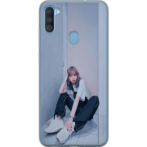 Samsung Galaxy A11 Läpinäkyvä kuori Lisa from Blackpink – K-pop Style Icon