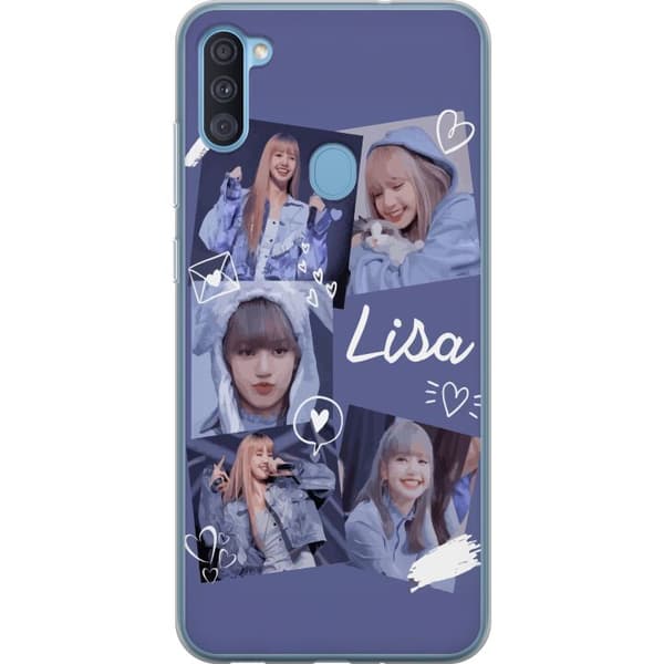 Samsung Galaxy A11 Läpinäkyvä kuori Lisa Blackpink – Aesthetic K-pop Queen