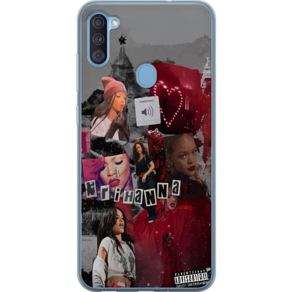 Samsung Galaxy A11 Gennemsigtig cover Rihanna – Iconic Fashion Moments