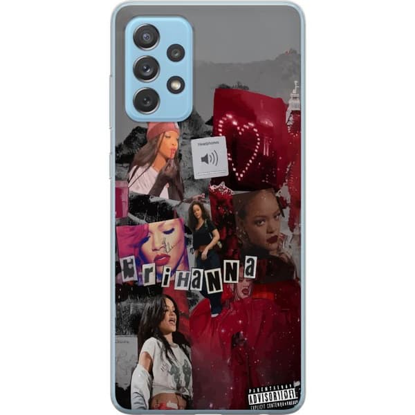 Samsung Galaxy A52 5G Genomskinligt Skal Rihanna – Iconic Fashion Moments