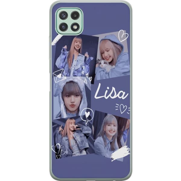 Samsung Galaxy A22 5G Genomskinligt Skal Lisa Blackpink – Aesthetic K-pop Queen