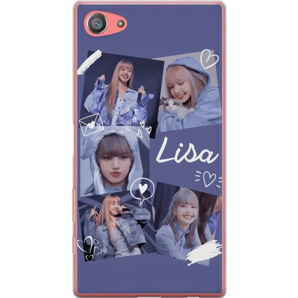 Sony Xperia Z5 Compact Gjennomsiktig deksel Lisa Blackpink – Aesthetic K-pop Queen