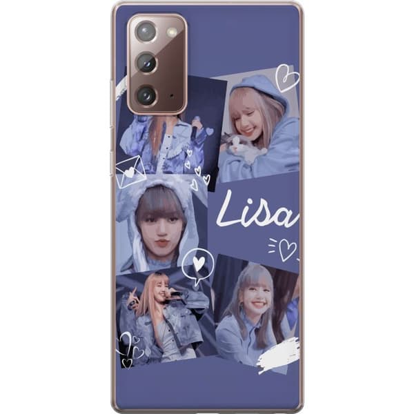 Samsung Galaxy Note20 Läpinäkyvä kuori Lisa Blackpink – Aesthetic K-pop Queen