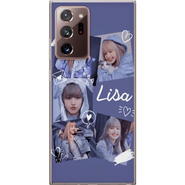 Samsung Galaxy Note20 Ultra Gennemsigtig cover Lisa Blackpink – Aesthetic K-pop Queen