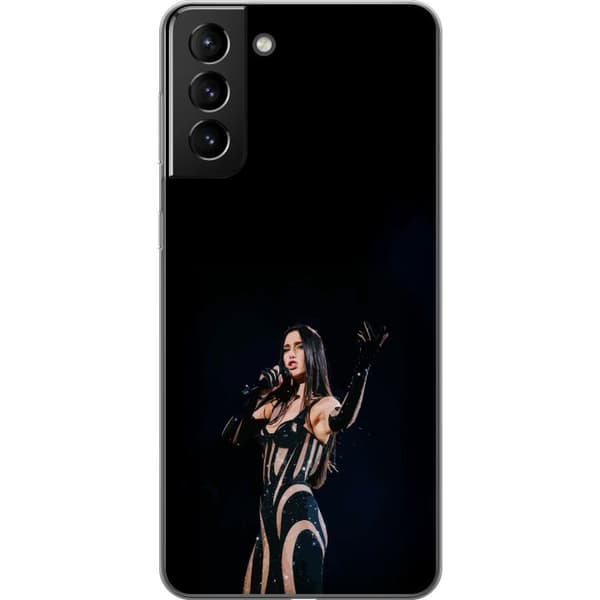 Samsung Galaxy S21+ 5G Genomskinligt Skal Dua Lipa – Pop Star Aesthetic