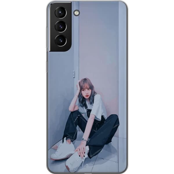 Samsung Galaxy S21+ 5G Läpinäkyvä kuori Lisa from Blackpink – K-pop Style Icon