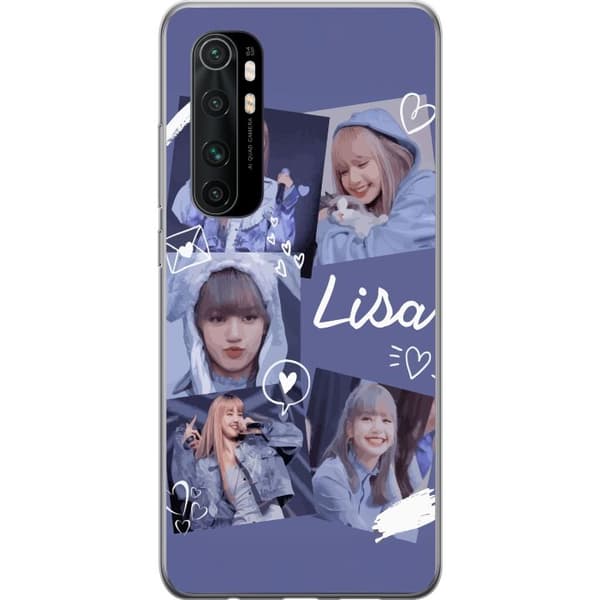 Xiaomi Mi Note 10 Lite Gennemsigtig cover Lisa Blackpink – Aesthetic K-pop Queen