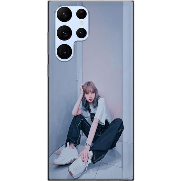 Samsung Galaxy S22 Ultra 5G Läpinäkyvä kuori Lisa from Blackpink – K-pop Style Icon