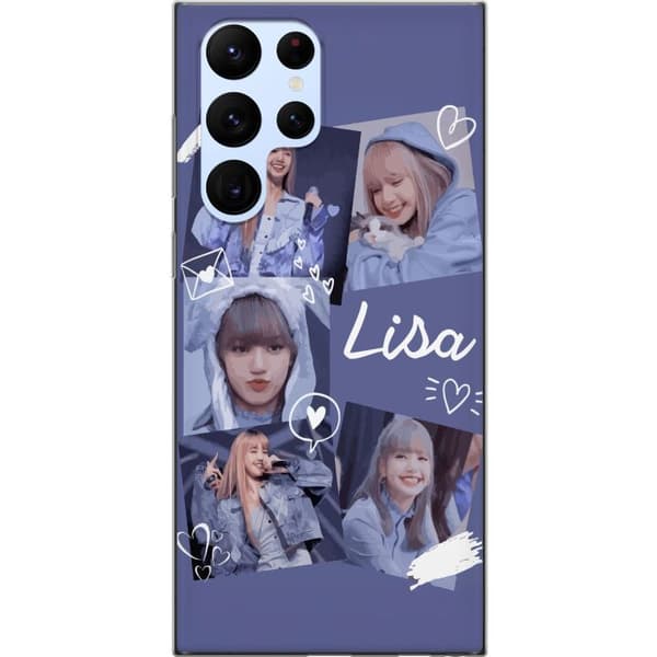 Samsung Galaxy S22 Ultra 5G Gjennomsiktig deksel Lisa Blackpink – Aesthetic K-pop Queen