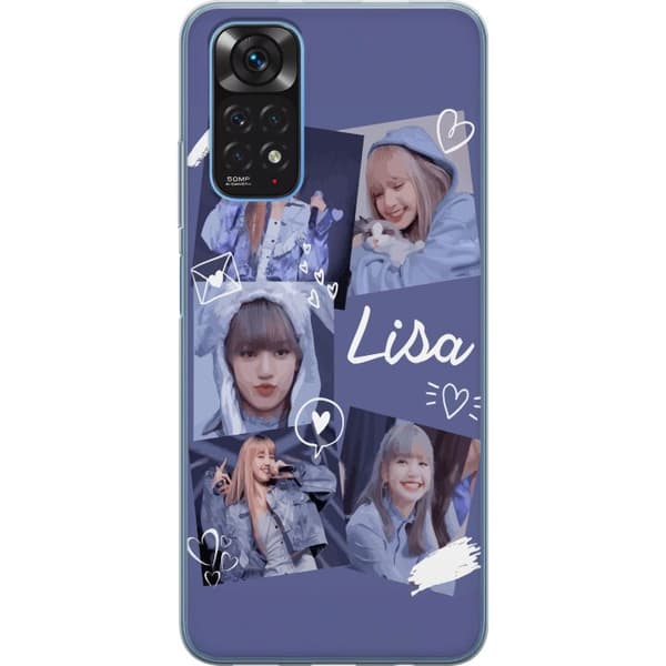 Xiaomi Redmi Note 11 Gjennomsiktig deksel Lisa Blackpink – Aesthetic K-pop Queen