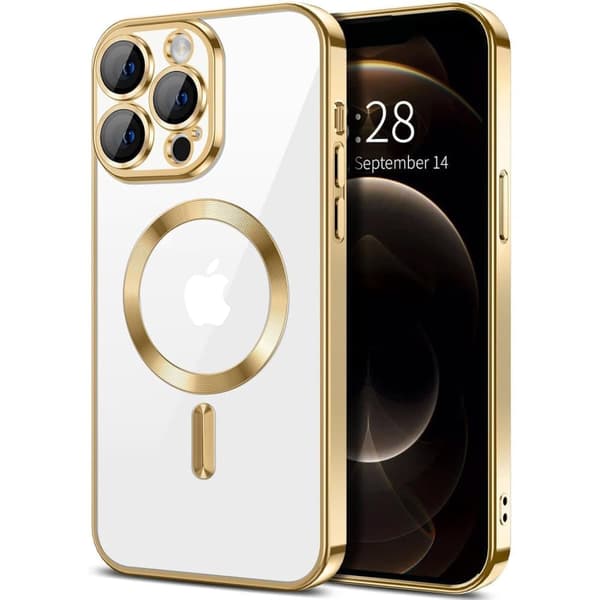 iPhone 16 Pro Cover – Metallisk Cover med magnetisk kompatibilitet, slankt design - 7 farver Guld