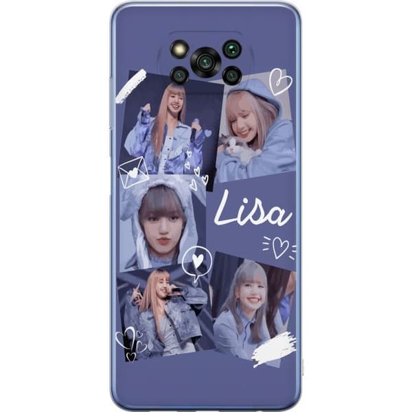 Xiaomi Poco X3 Pro Gennemsigtig cover Lisa Blackpink – Aesthetic K-pop Queen
